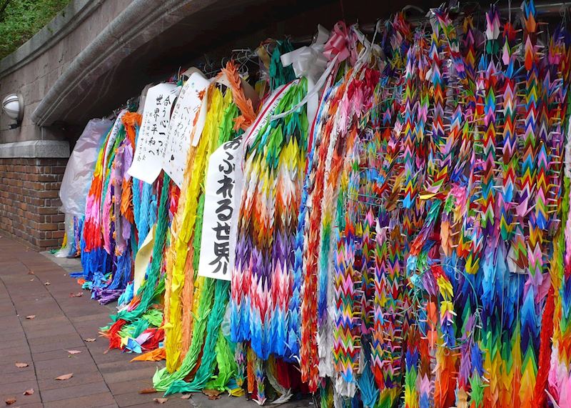 Origami peace cranes, Nagasaki