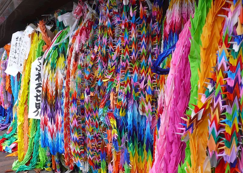 Origama peace cranes, Nagasaki