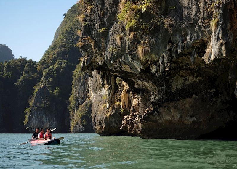 Phang Nga Bay is perfect for kayaking