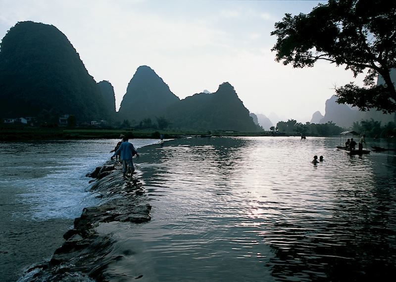Enjoying the river, Yangshuo