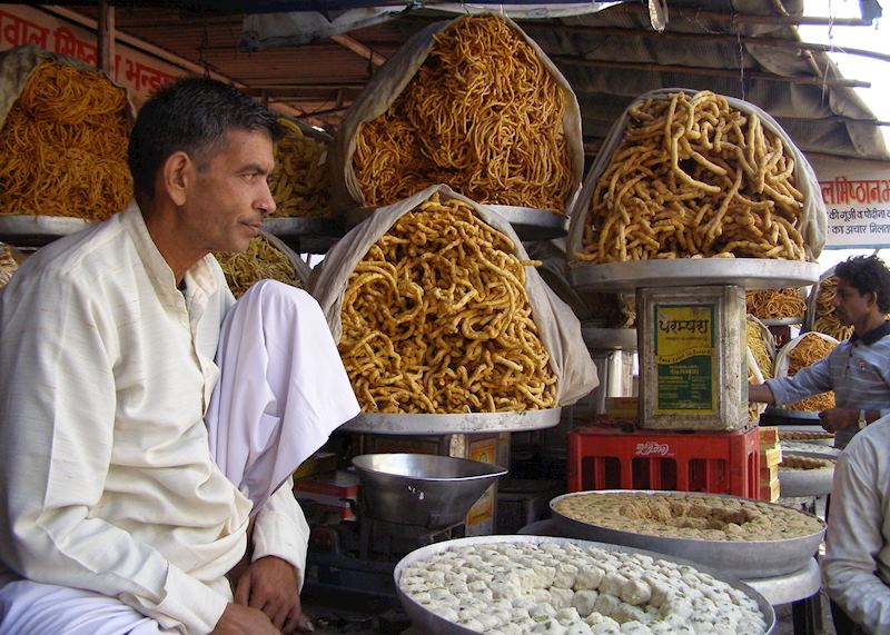 Indian sweets for sale in Amber village