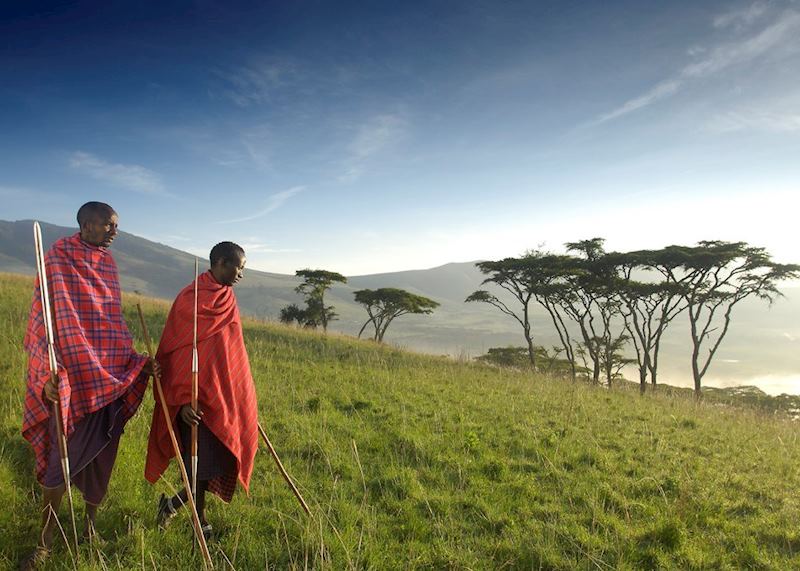 Walking in the Ngorongoro Highlands