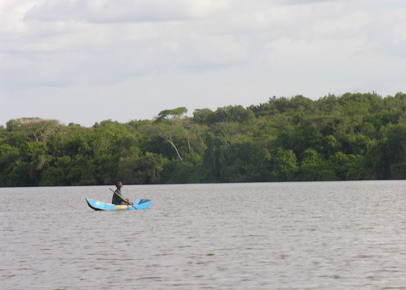 Fisherman on Lake Mburo