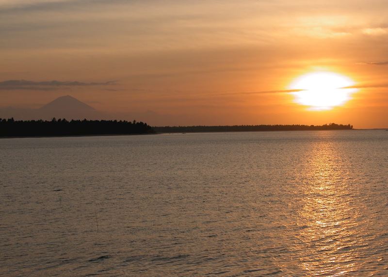 Sunset over the sea, Bali