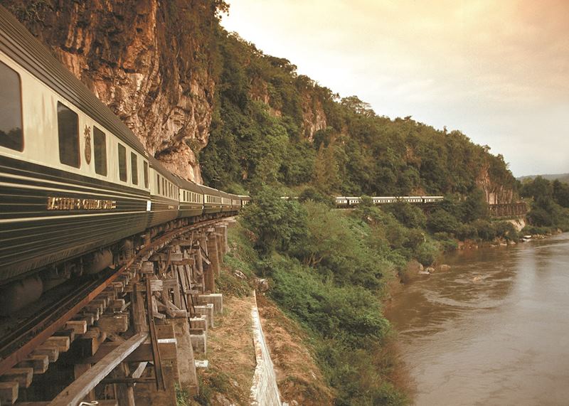 Eastern & Orient Express passes by Kanchanaburi and River Kwai