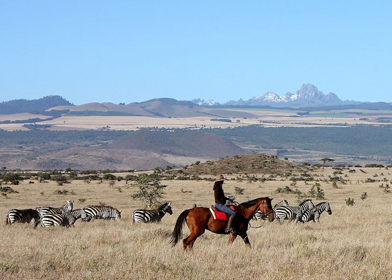 Horse riding from Lewa Wilderness