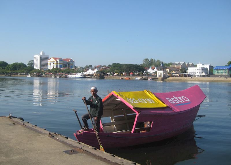 Views over the Sarawak River in Kuching, Malaysian Borneo