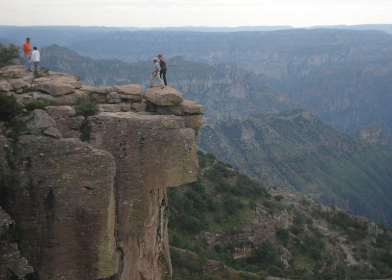 La Piedra Volada in the Cañon Candameña near Barrancas/Divisadero, Mexico