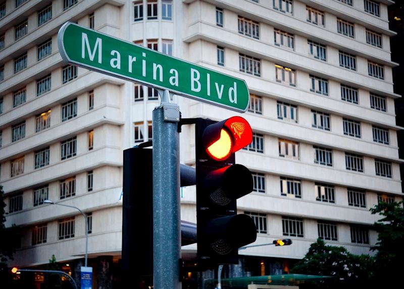 Street sign, Singapore