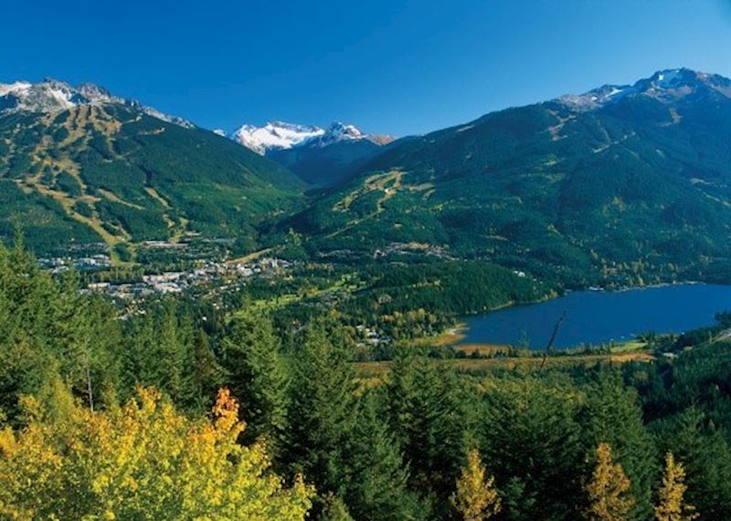 The mountains around Whistler