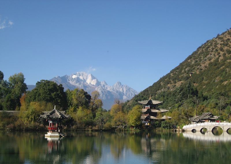 Jade Dragon Mountain over Black Dragon Pond Park, Lijiang
