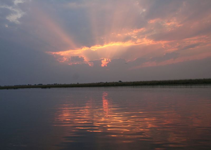 Sunset over the Chobe River