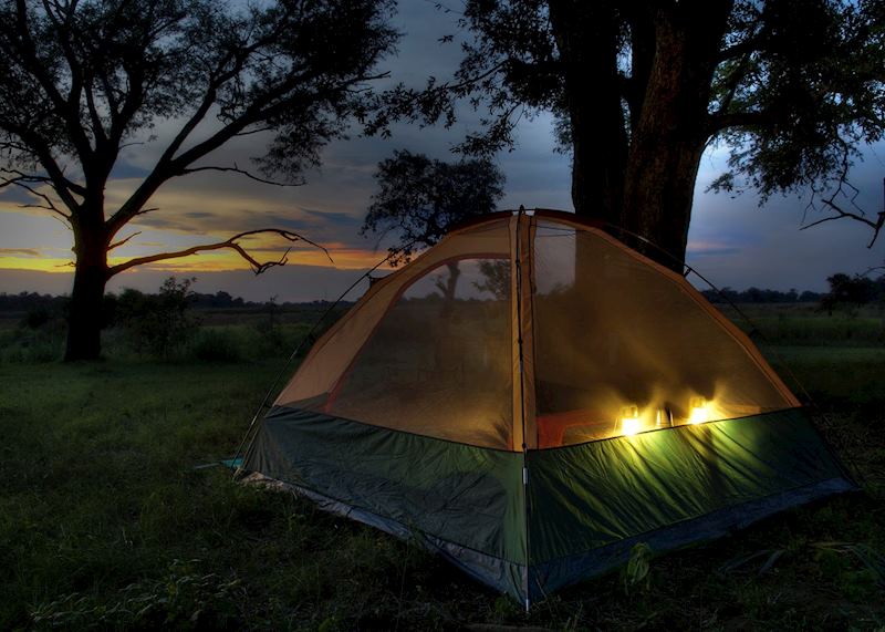 Kanana Mokoro Trails tent in the Nxabega Concession