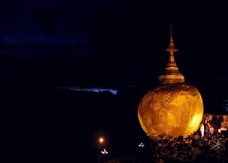 Golden Rock at Kyaiktiyo, Myanmar