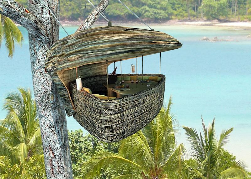 Dining pod, Soneva Kiri