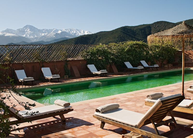 Pool at the Kasbah Bab Ourika, The High Atlas Mountains