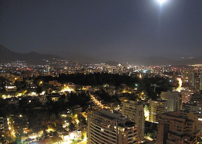 Santiago by night