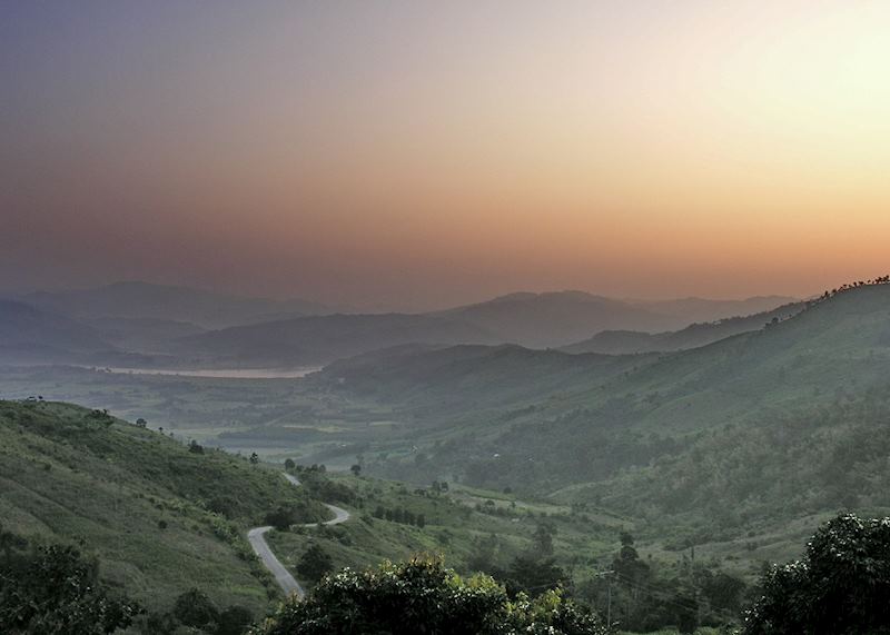 View to the Mekong River, Northern Thailand