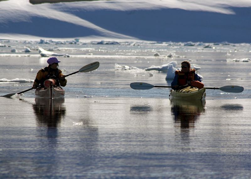Kayaking in polar waters