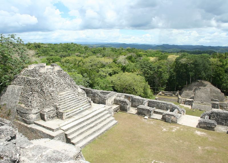 The view from on top of Caana, Caracol and Belize's tallest building