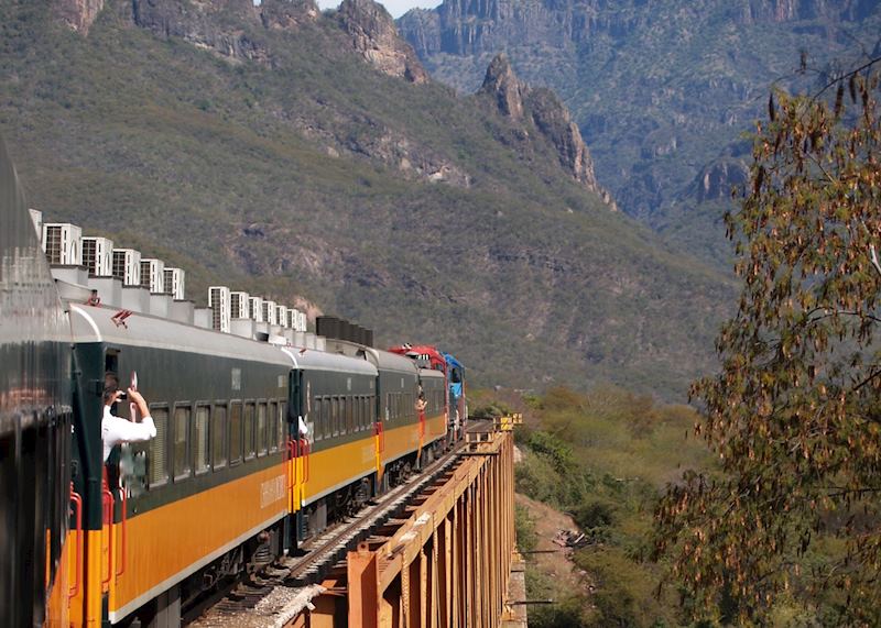 On 'El Chepe', near Bahuichivo, Mexico