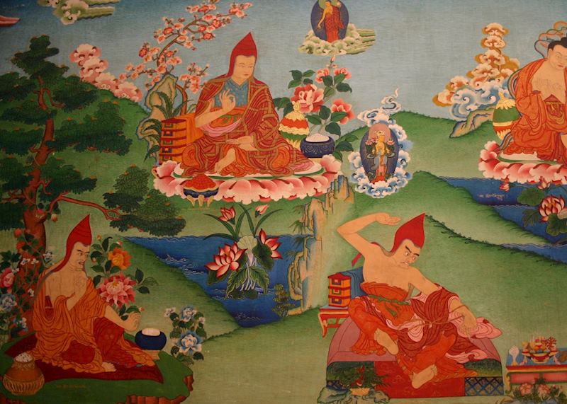 Thangka paintings at Norbulingka Institute, Dharamshala