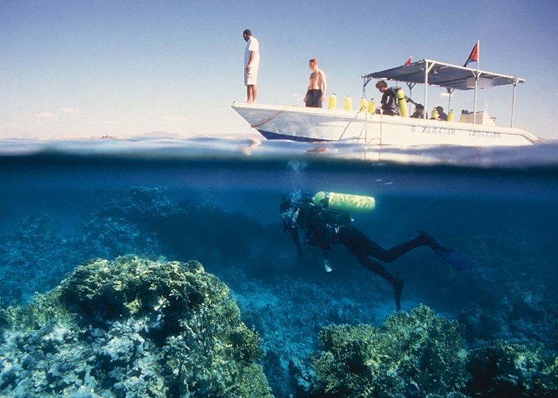 Diving in Aqaba, Jordan