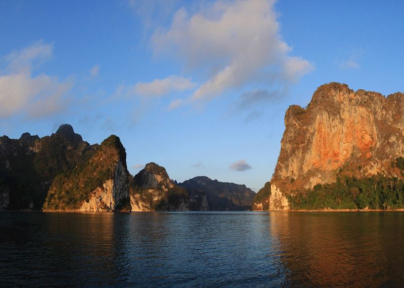 Cheow Larn Lake in the Khao Sok National Park, Thailand