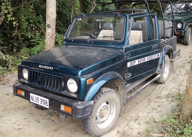 Jeep used in Kaziranga safaris