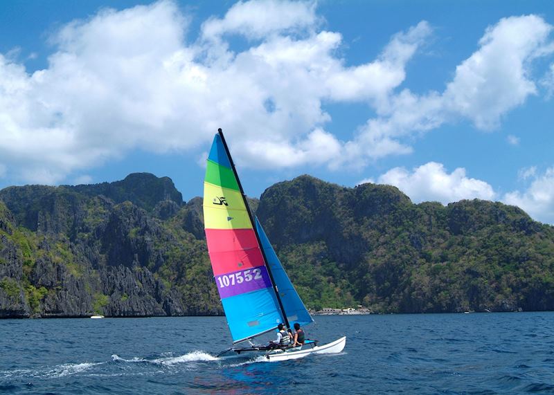 Hobie Cat sailing around El Nido, Philippines