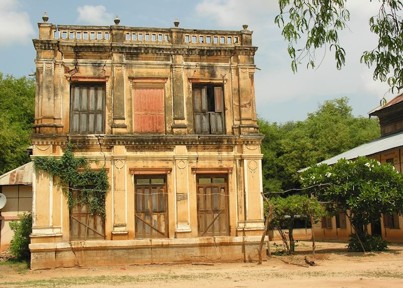 Old colonial building outside Mandalay