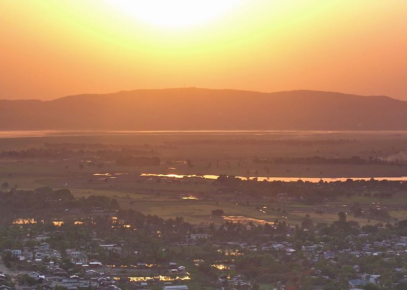 Mandalay Hill View at sunset