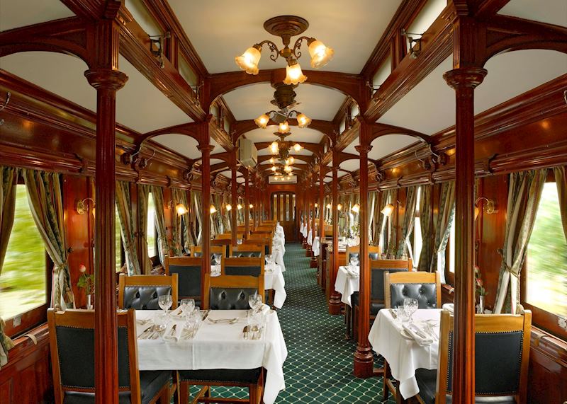 Dining carriage, Rovos Rail, Pretoria