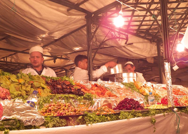 Food stalls, Marrakesh, Morocco