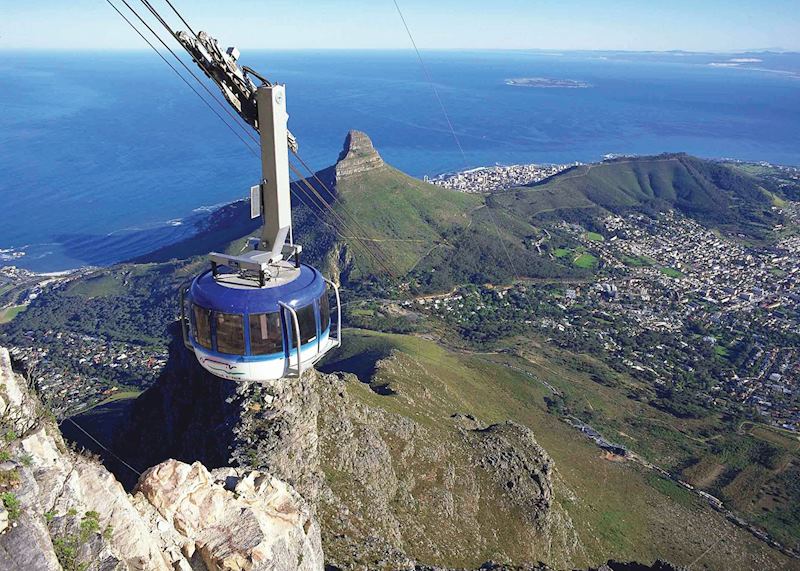 View from the Table Mountain cable car, Cape Town