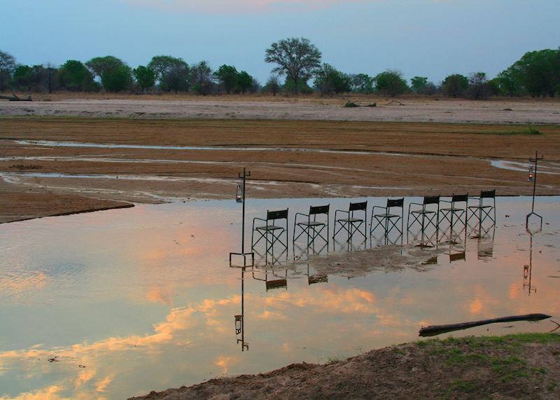 Sundowners in the river, South Luangwa National Park