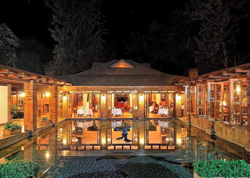 Dining room at Arusha Coffee Lodge, Arusha