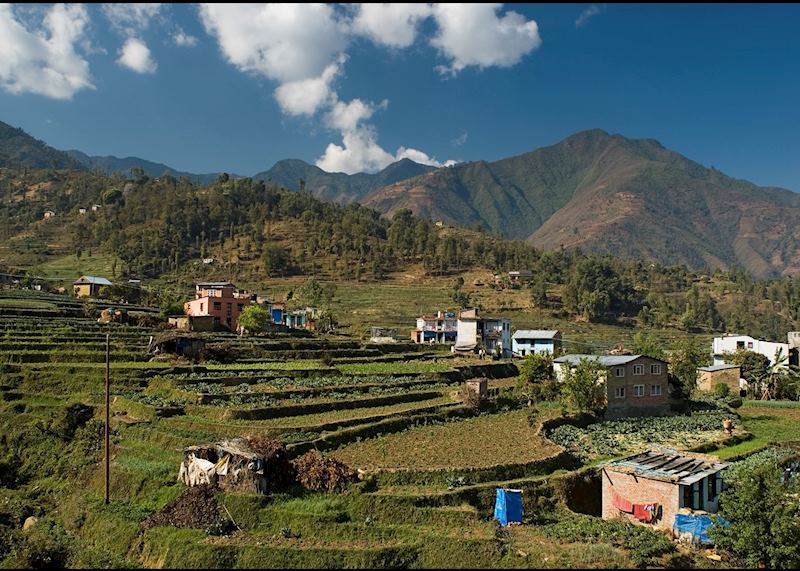 Typical scenery in the Kathmandu Valley