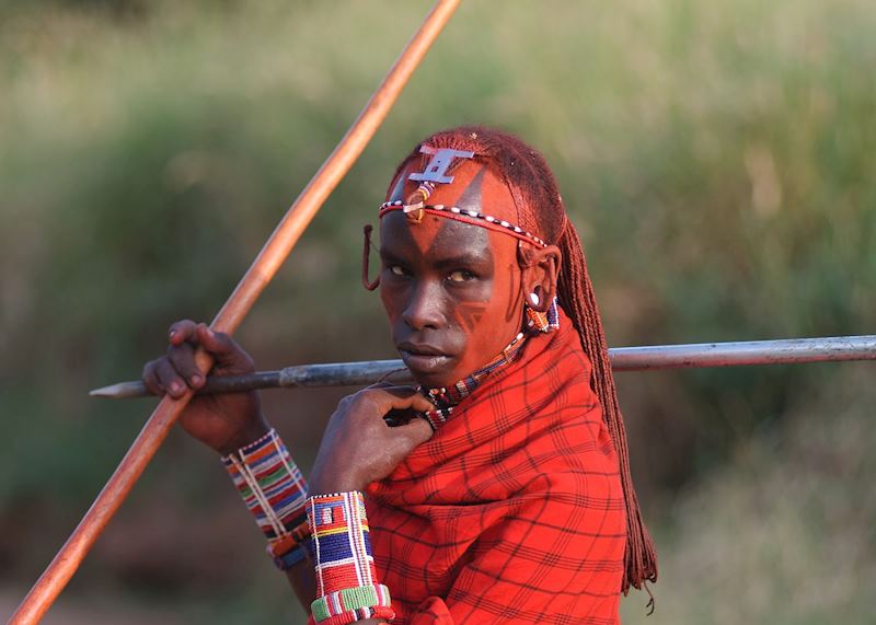 Maasai Warrior near Amboseli National Park