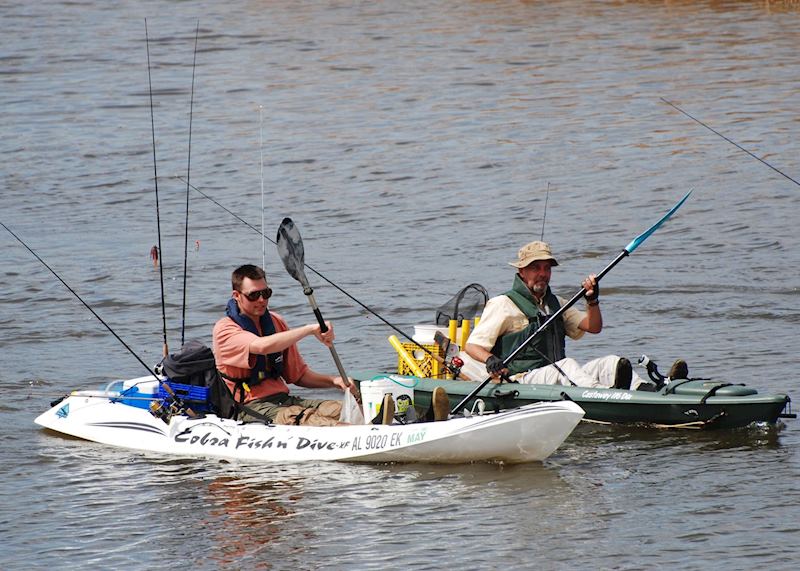 Fishing and canoeing on the Bartram Canoe Trail, Tensaw Delta, Mobile Bay