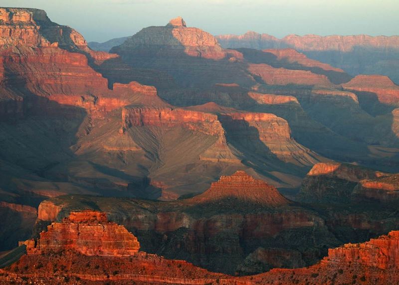 The Grand Canyon at sunset