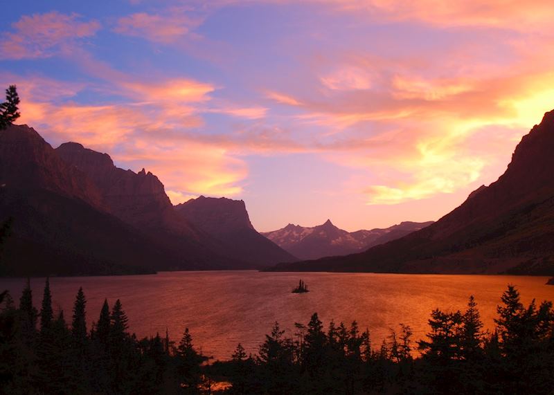 Sunset in Glacier National Park