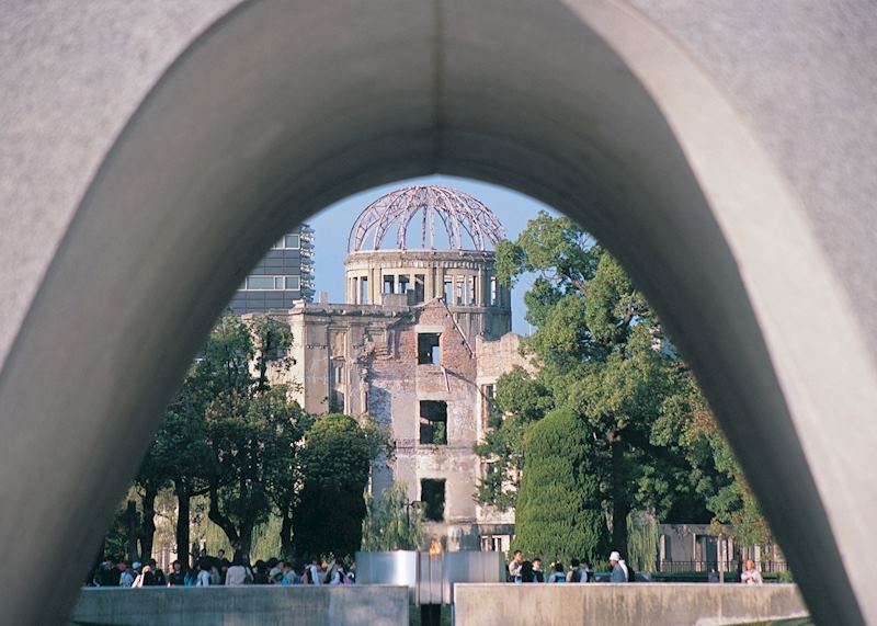 View of atomic bomb dome, Hiroshima Peace Park