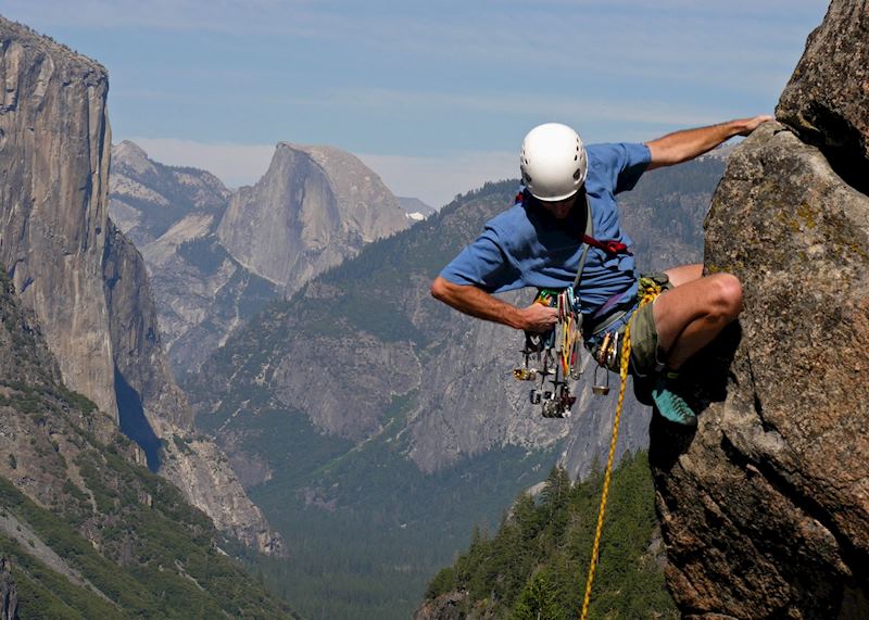 Mountaineering on Turtleback Dome, Yosemite National Park