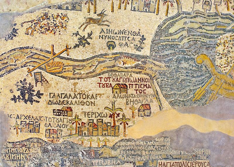 Holy Land mosaic, Madaba, Jordan