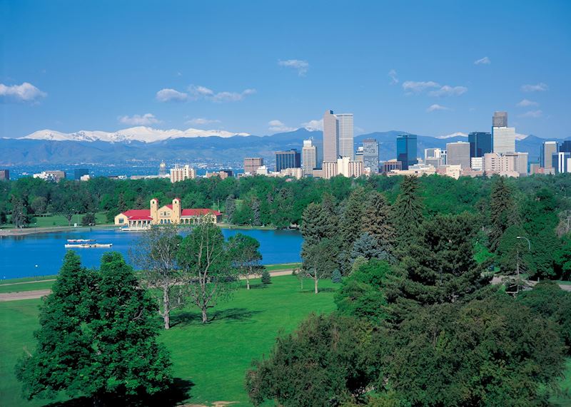 City Park and downtown Denver