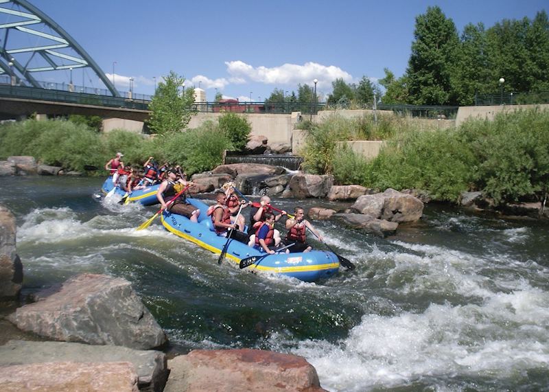 Rafting the South Platte River, near Denver