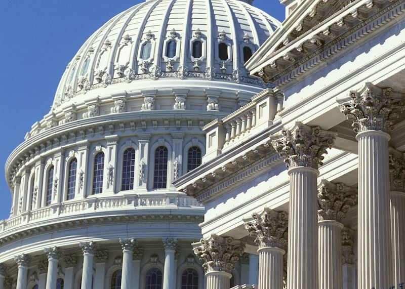 Detail of the US Capitol building, Washington, D.C.