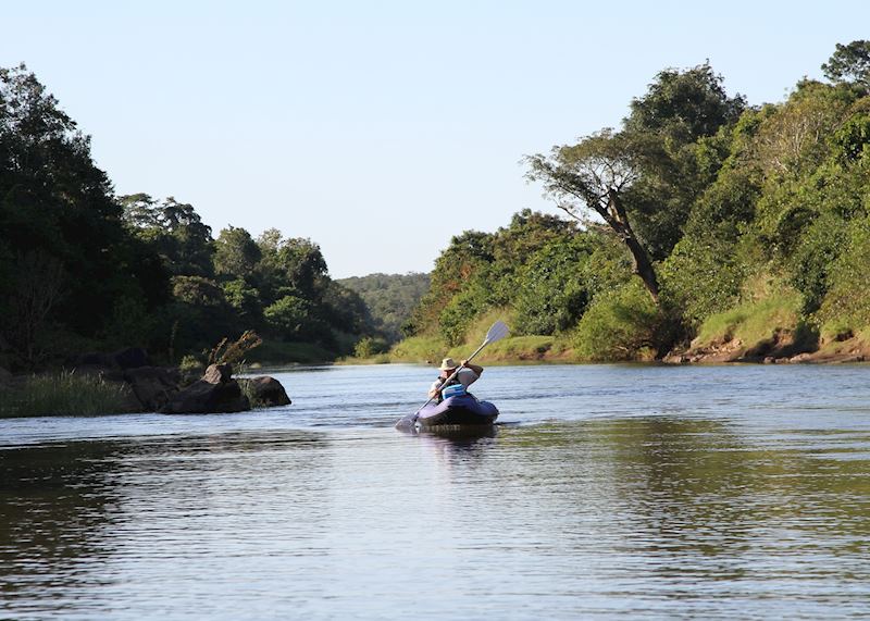 Canoeing down the Bua River