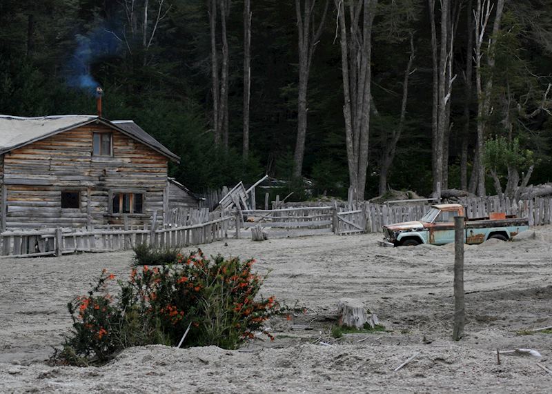 Evidence of the ash fall out in 2012 near Bariloche, Argentina